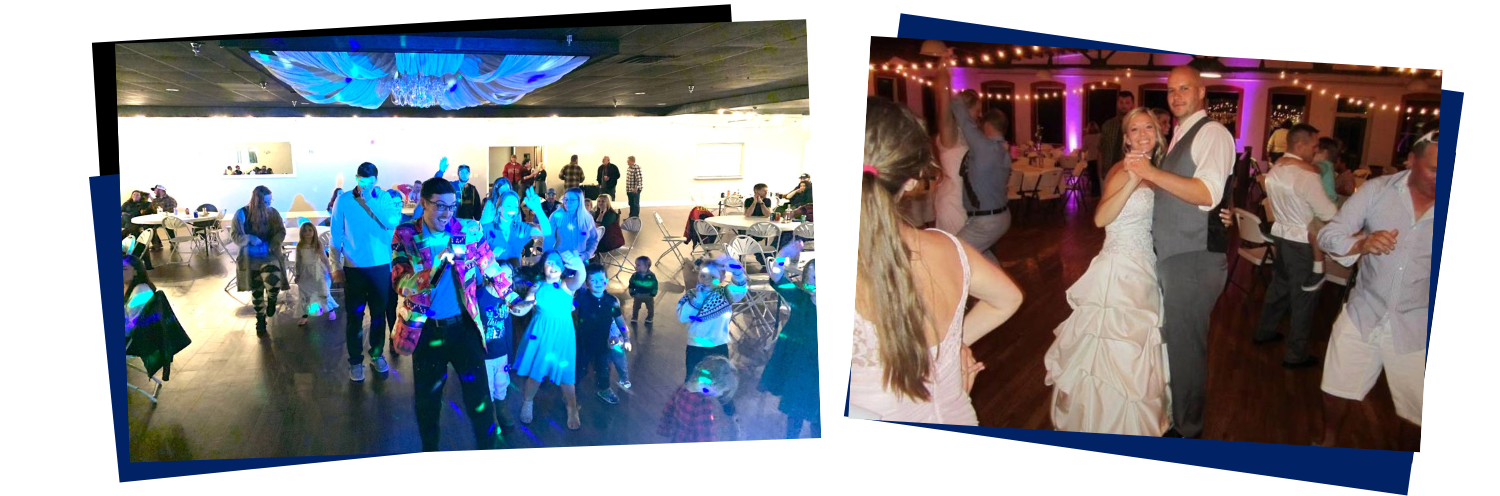 DJ party collage